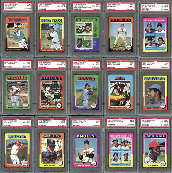 1975 Topps Mini Baseball Complete Set