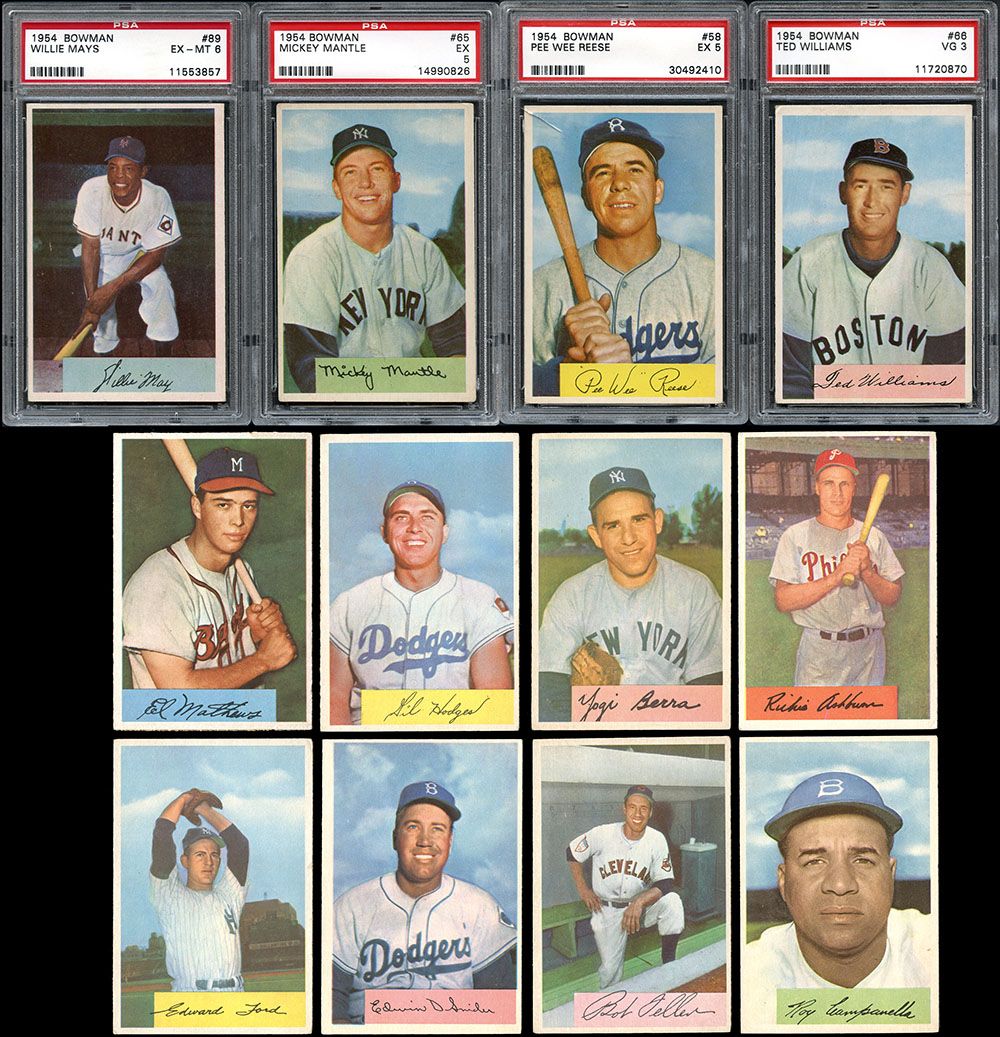 Lot Detail - 1954 Bowman Baseball Complete Set