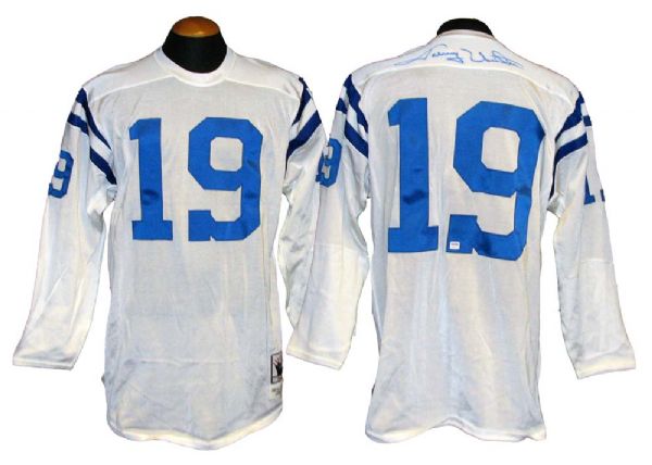 Johnny Unitas Signed Mitchell and Ness 1958 Baltimore Colts Throwback Jersey
