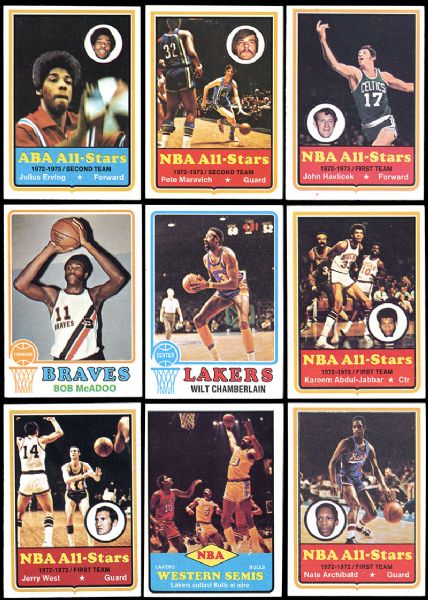 Lot Detail - 1973 Topps Basketball Set