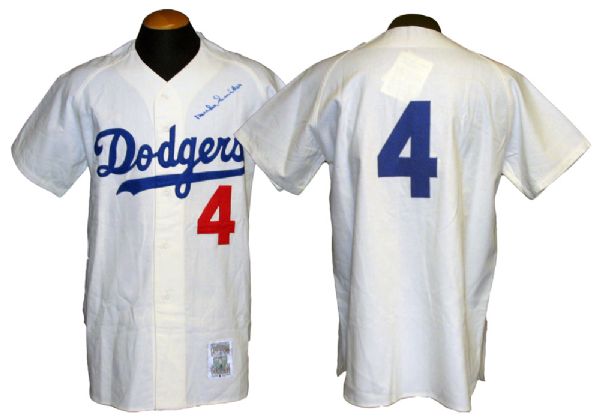 Duke Snider Signed Mitchell and Ness Brooklyn Dodgers Jersey