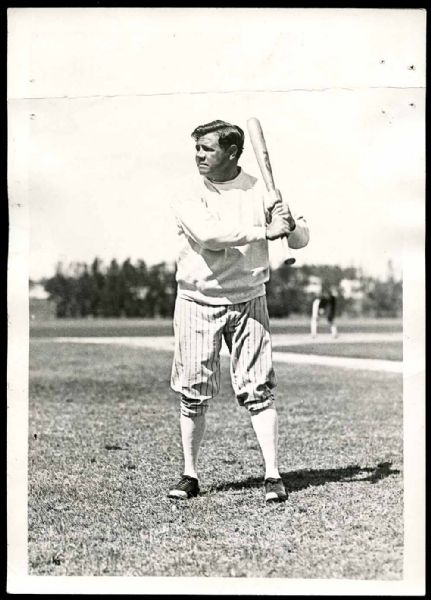 1932 Babe Ruth Batting Type I 5x7 Original Photograph