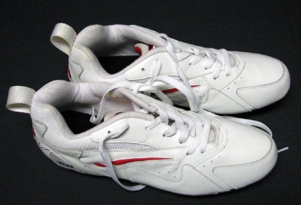 Joe Montana Kansas City Chiefs Game-Issued and Signed Cleats