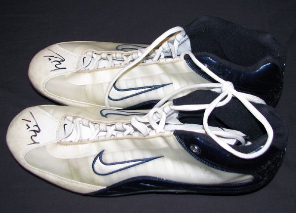 Tom Brady New England Patriots Game-Used and Signed Cleats