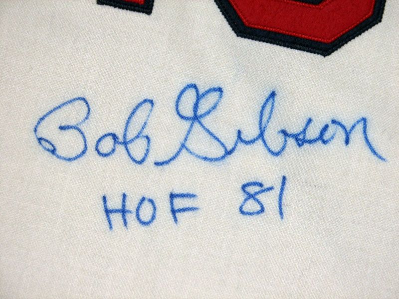 Bob Gibson HOF 81 Autographed Cardinals Mitchell & Ness Jersey