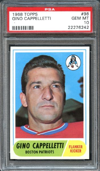 1968 Topps #98 Gino Cappelletti PSA 10 GEM MINT