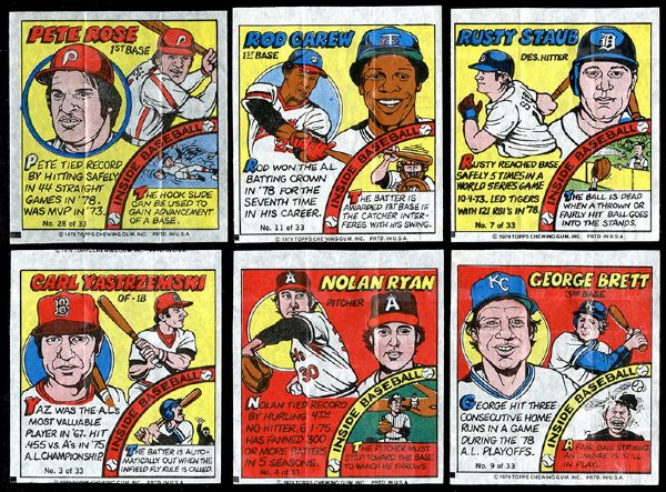 1979 Topps Comics Large Group of 130 Includes Fall Set Plus Multiple Ryan, Brett, Yaz Etc