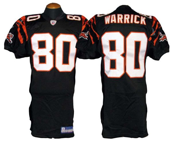 2002 Peter Warrick Cincinnati Bengals Game-Used Jersey