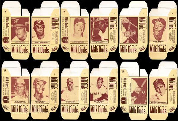 1971 Milk Duds Complete Master Set of Complete Boxes