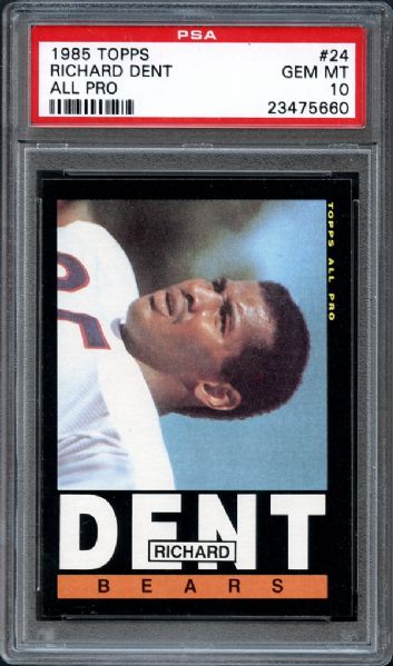 1985 Topps #24 Richard Dent PSA 10 GEM MINT