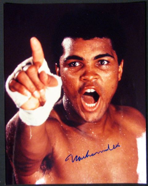 Muhammad Ali Signed 11x13 Color Photograph