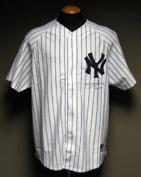 Whitey Ford Signed New York Yankees Jersey