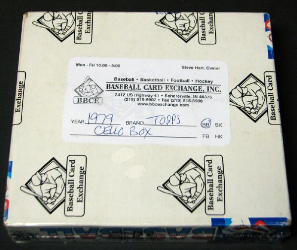 Lot Detail 1979 Topps Baseball Full Unopened Cello Box