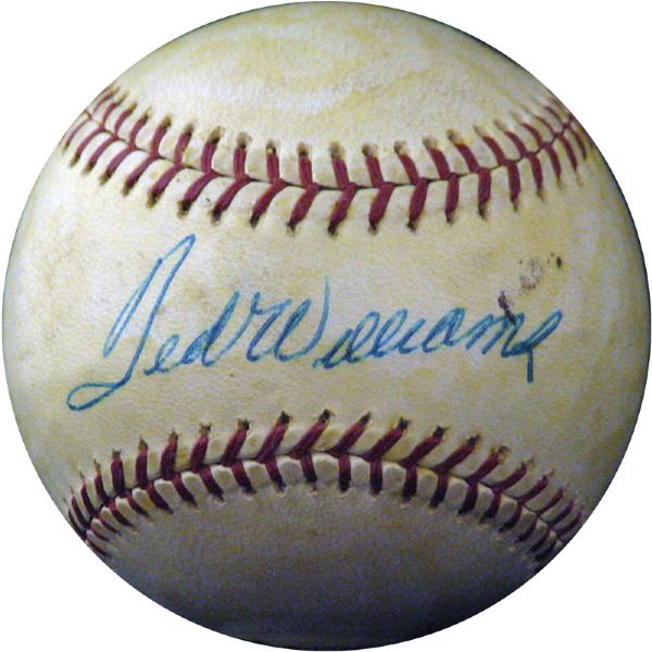 Ted Williams Single-Signed Baseball