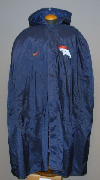 1990s-2000s Denver Broncos Game-Used Sideline Cape