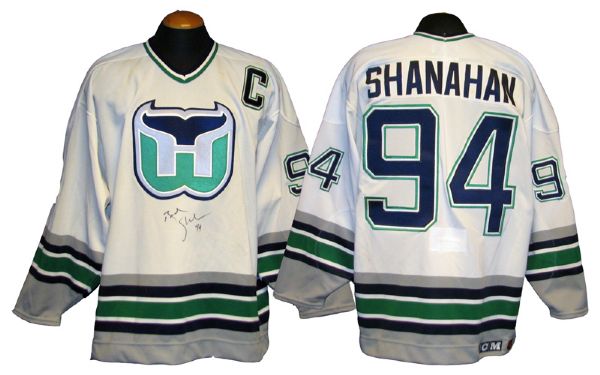 Hartford Whalers Game-Used and Signed 