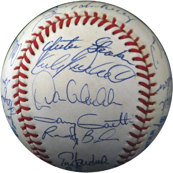 1987 World Champion Minnesota Twins Team-Signed Baseball with (21) Signatures Featuring Puckett