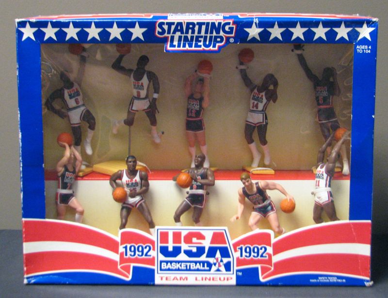 1992 usa dream team starting lineup figures