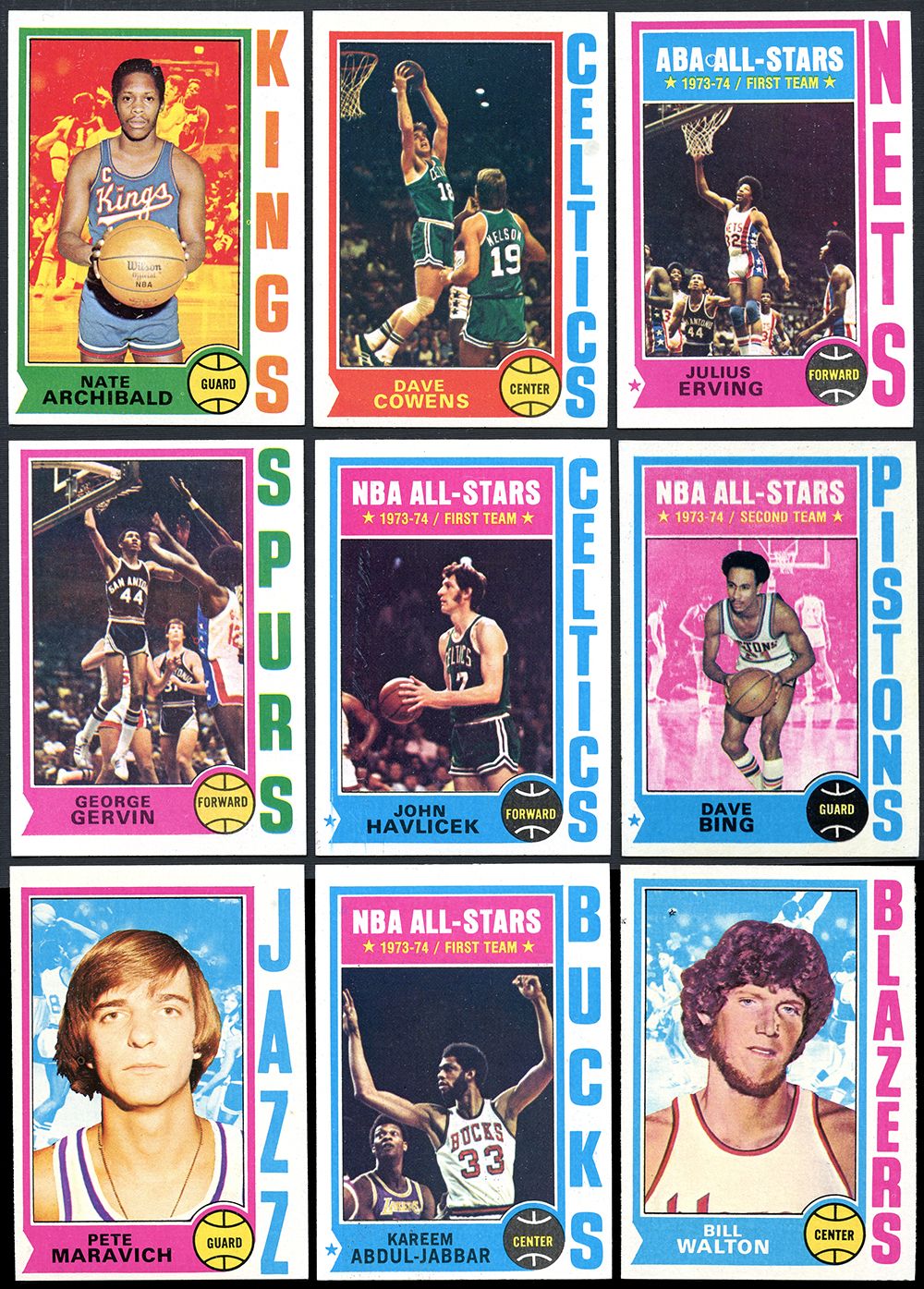 Lot Detail - 1974-75 Topps Basketball Complete Set