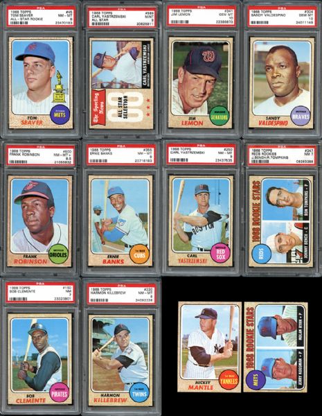 1968 Topps Baseball Complete Set with PSA Graded