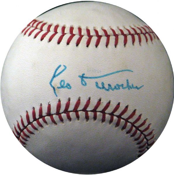 Leo Durocher Single-Signed Baseball