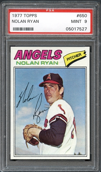 1977 Topps #650 Nolan Ryan PSA 9 MINT