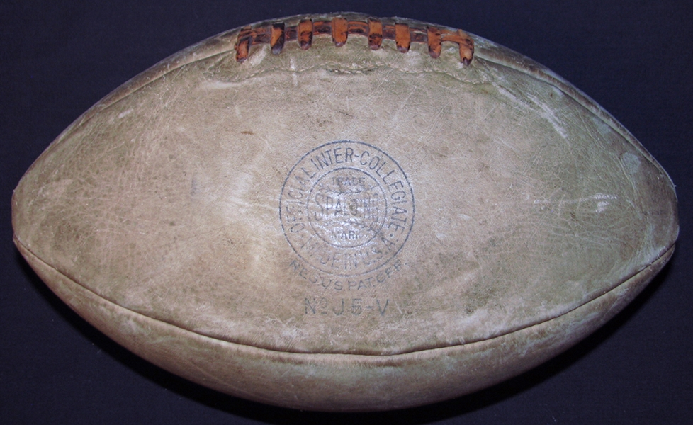 1920s-30s Spalding J5-V White Football