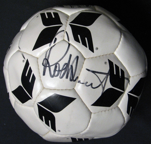 Rod Stewart Signed Soccer Ball