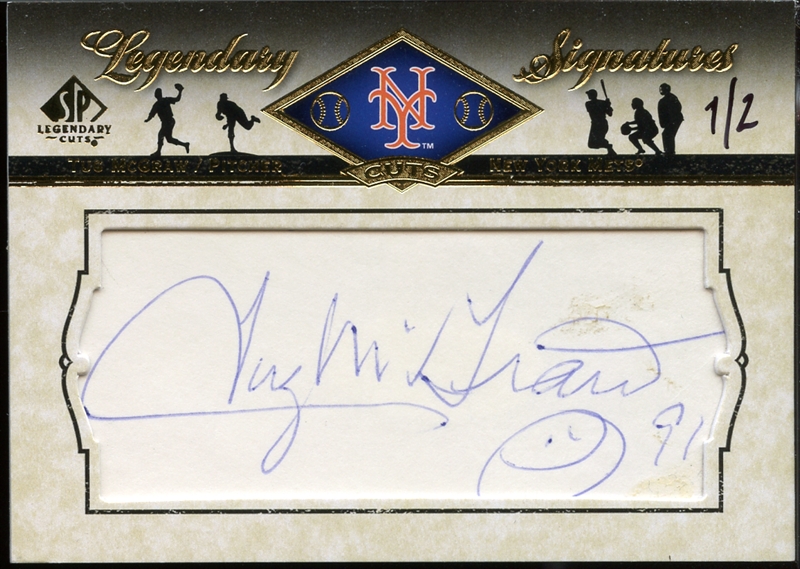 Lot Detail - 2008 Upper Deck SP Legendary Signatures LC-TM Tug McGraw ...