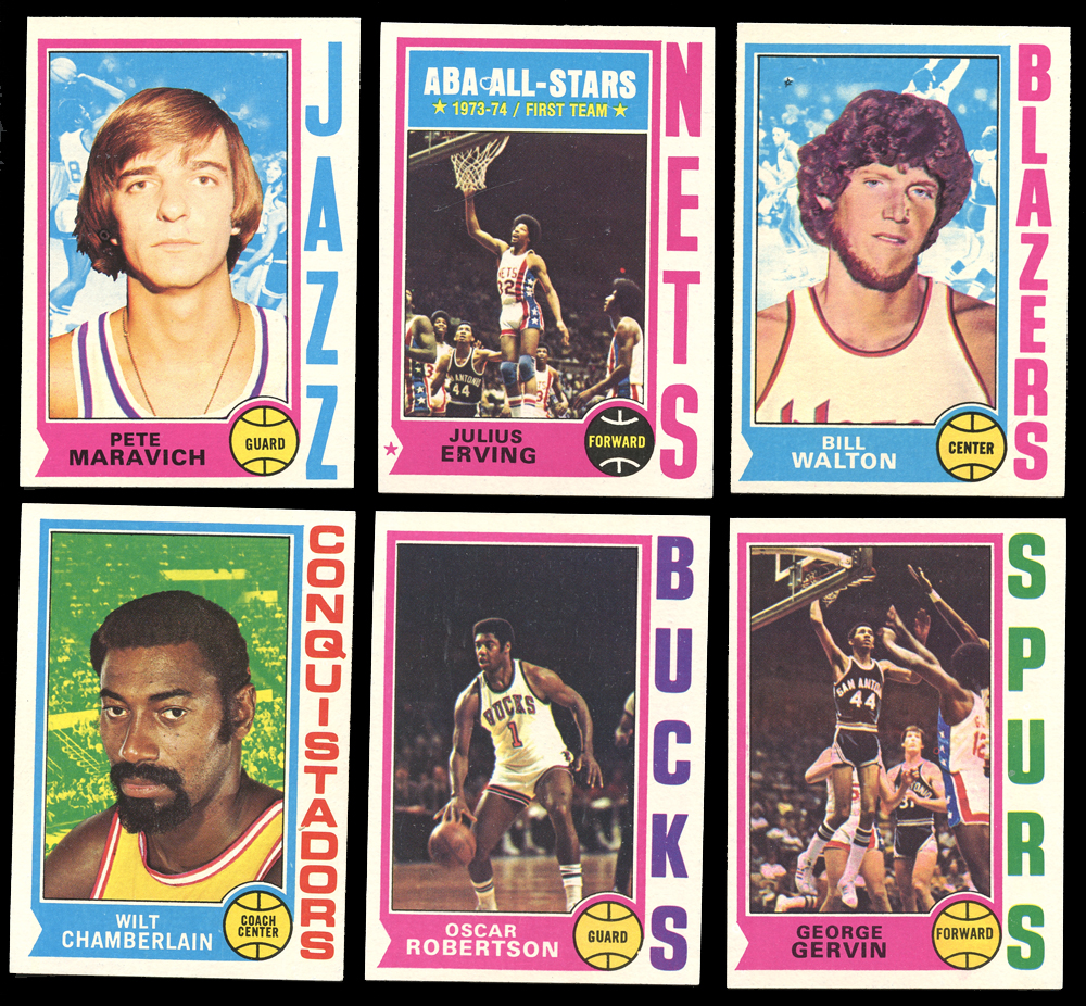 Lot Detail - 1974/75 Topps Basketball High-Grade Complete Set