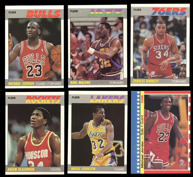 1987 Fleer Basketball Complete Set Plus Sticker Set