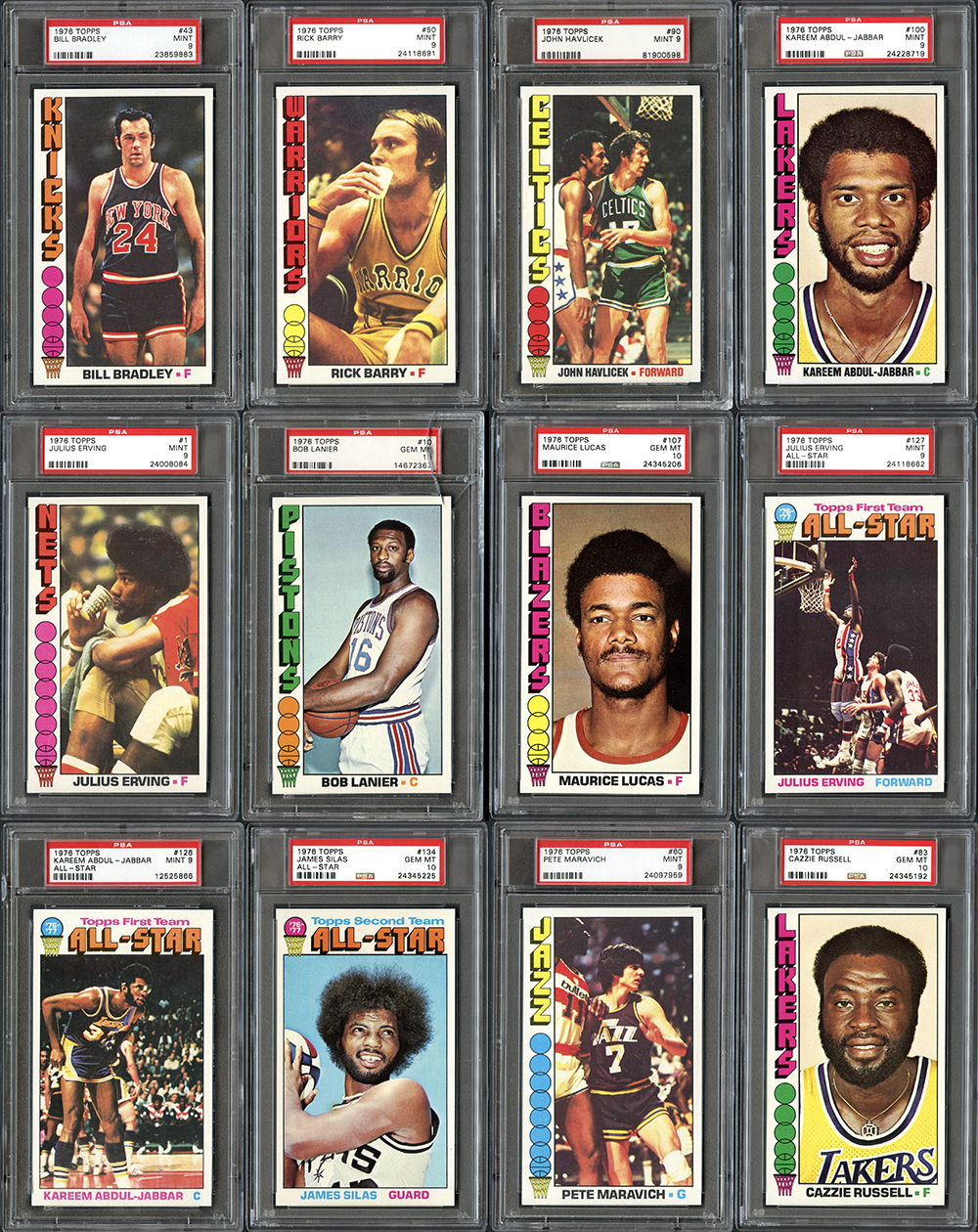 Lot Detail - 1976 Topps Basketball Complete Set #12 on PSA Set Registry