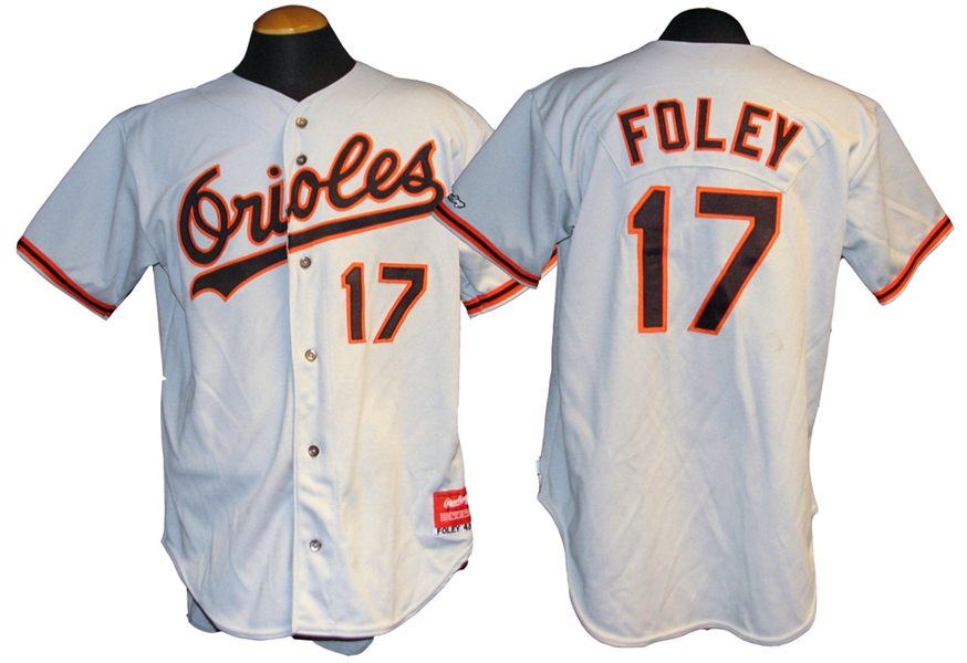 1995 Marv Foley Baltimore Orioles Game-Worn Jersey