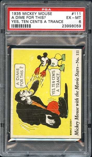 1935 Mickey Mouse #111 A Dime for This? PSA 6 EX/MT