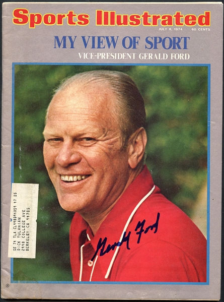 1974 Sports Illustrated Signed by Gerald Ford