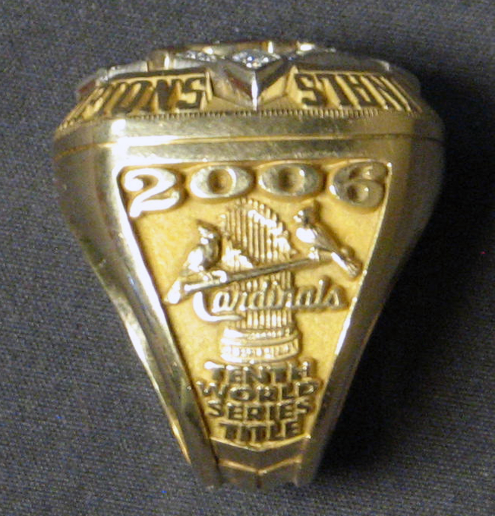 Lot Detail - 2006 St. Louis Cardinals World Series Championship Ring Presented to Affiliate ...