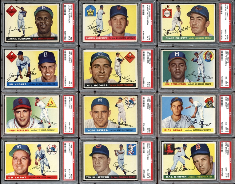 Lot Detail - 1955 Topps Group of (56) Cards With Stars and HOFers All ...