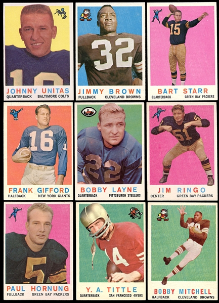 1959 Topps Football Complete Set