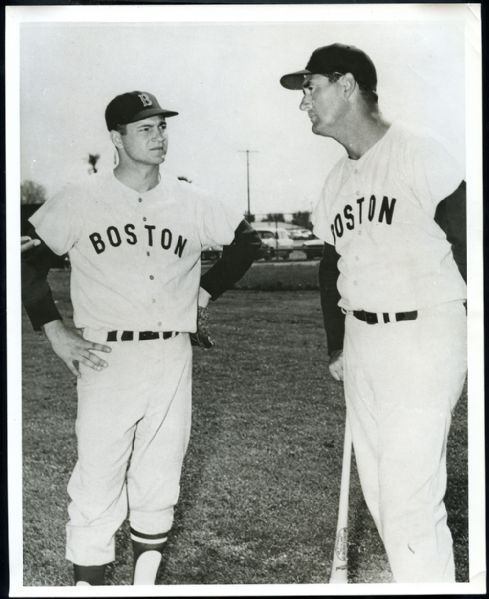 Ted Williams & Carl Yastrzemski Boston Red Sox Type I Original News Photo