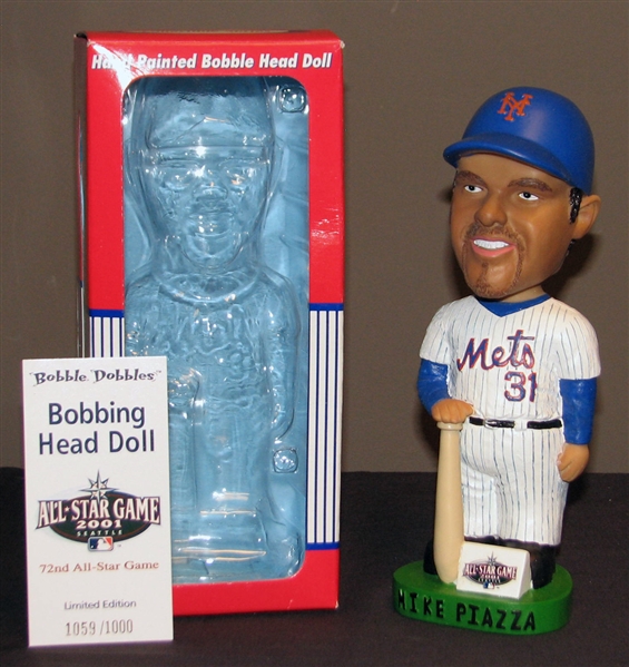 2001 Mike Piazza Bobble Dobble Bobbing Head Doll From All Star Game 1059/1000