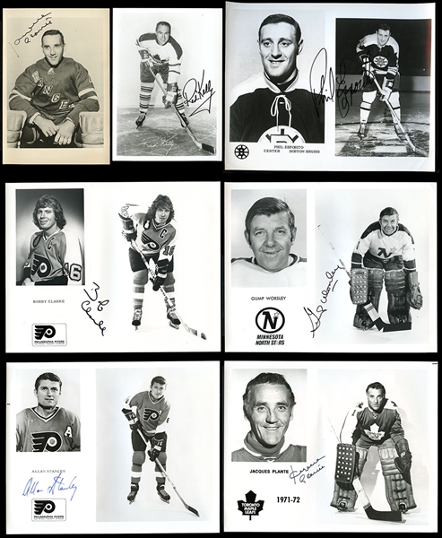 Group of (27) Autographed Hockey Photos