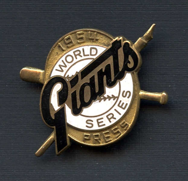 1954 New York Giants World Series Press Pin