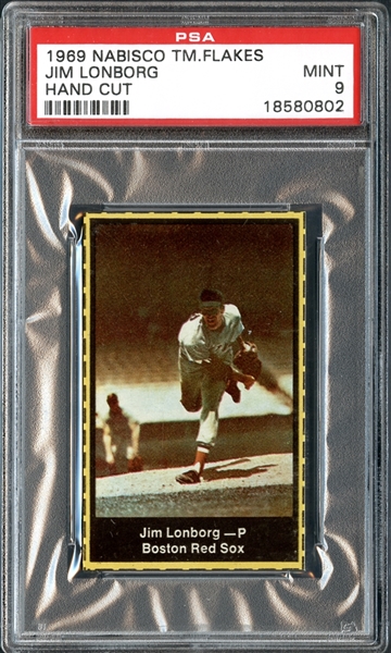 1969 Nabisco Team Flakes Jim Lonborg PSA 9 MINT