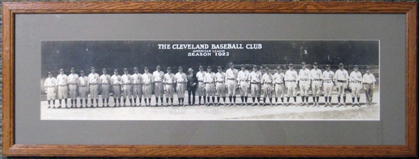 1923 Cleveland Indians Panoramic Photo Featuring Tris Speaker