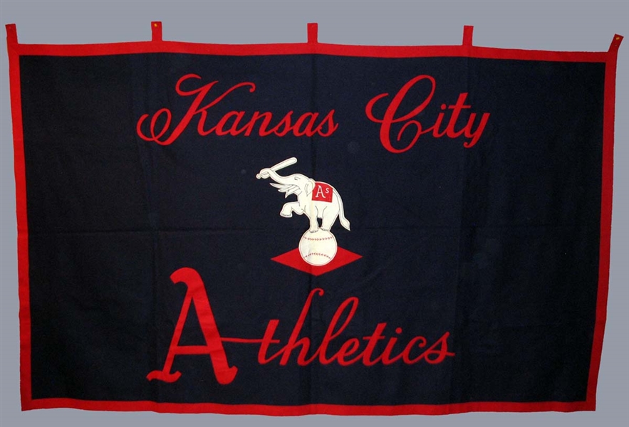 Large and Impressive Kansas City Athletics Hotel Banner