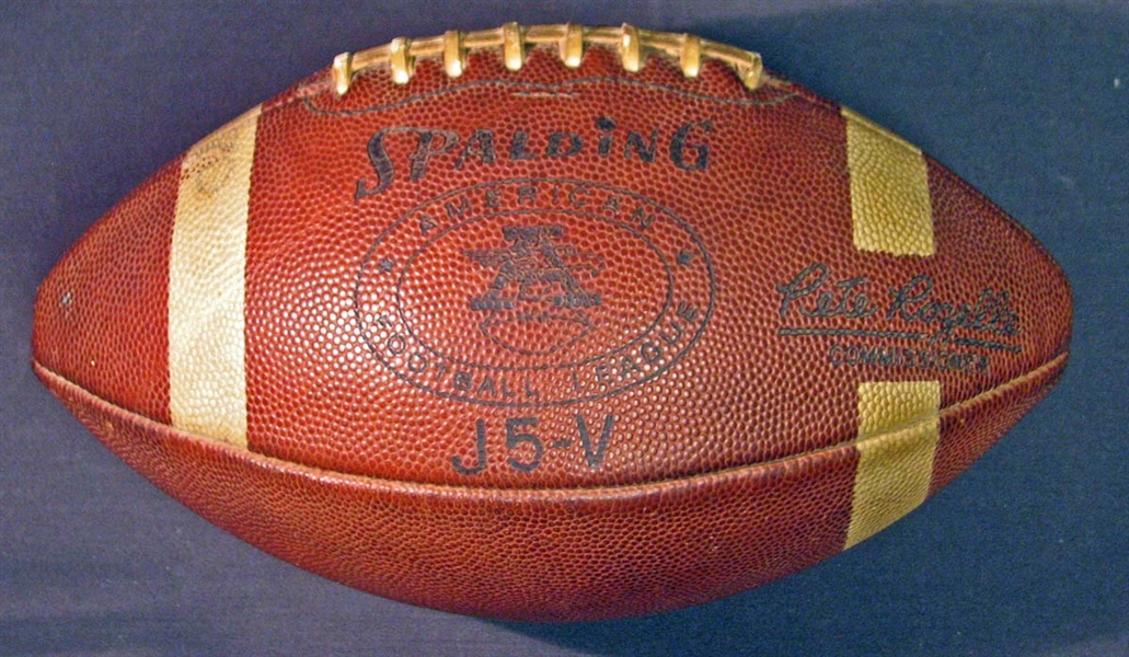 1960s American Football League J5-V Pete Rozelle Leather Football