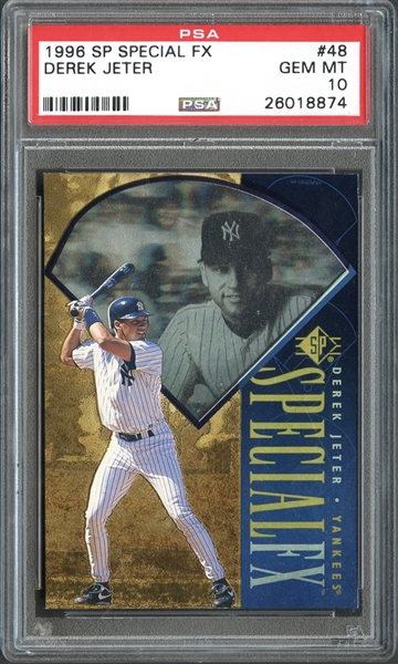 1996 SP Special FX #48 Derek Jeter Rookie Card PSA 10 GEM MINT