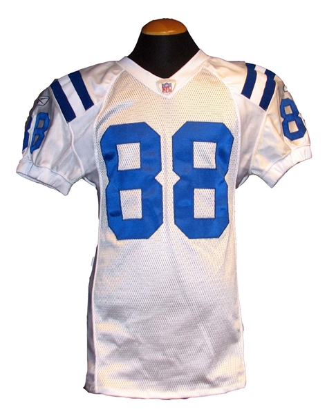 2004 Marvin Harrison Indianapolis Colts Game-Used Signed and Dated Jersey