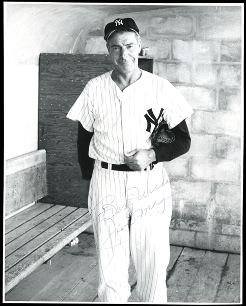 Joe DiMaggio Autographed Type I Original Photo