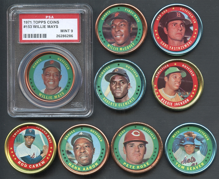 1971 Topps Coins Complete Set of (153)